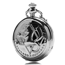 Load image into Gallery viewer, New Silver Tone Fullmetal Alchemist Pocket Watch
