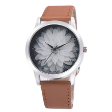 Load image into Gallery viewer, 2018 NEW Fashion Flower Leather Analog
