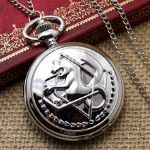 Load image into Gallery viewer, New Silver Tone Fullmetal Alchemist Pocket Watch